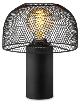 Produktbild von Home Sweet Home Moderne Tischlampe Pilz Schwarz - Bettlampe - Metall