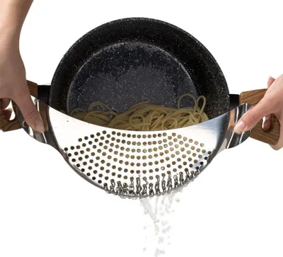 Obrázok produktu pre NAVA kuchynské sitko 33x9cm nerezová oceľ strieborná univerzálne vhodné do umývačky riadu
