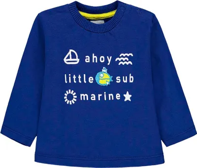 Produktbild von Blaue Jungenbluse mit Kanz-Print