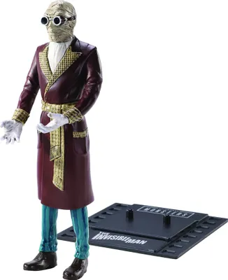 Produktbild von Noble Collection Universal Monsters Bendyfigs Biegefigur Invisible Man 19 cm NOB1168