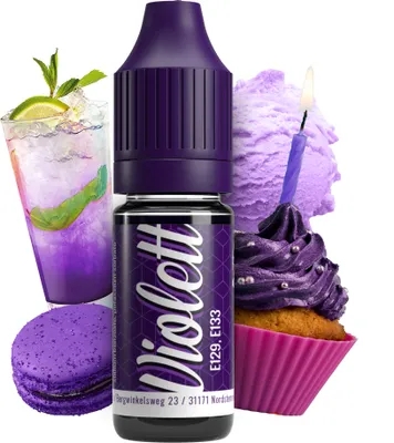 Produktbild von Belissia Lebensmittelfarbe Violett - 10ml flüssig & hochkonzentriert - Lebensmittelechte Speisefarbe zum Backen, Kochen, Fondant & DIY - vegan