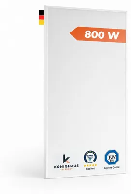 Produktbild von Könighaus Infrarotheizung P-Serie 800 W ohne Thermostat, 60 x 100 cm