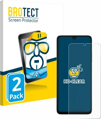 Produktbild von 2x Für Motorola Moto G06 Schutzfolie BROTECT Displayschutz Display Schutz Folie Klar Transparent