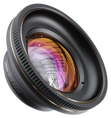Produktbild von ShiftCam LU-WD-016-23-EF, Fotoobjektiv, Schwarz, Gold, Aluminium, Glas, Universal, 0,7 m, 100°