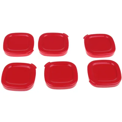 Produktbild von SEB - Roter quadratischer Joghurtdeckel - 6 Stück - SS1530000653