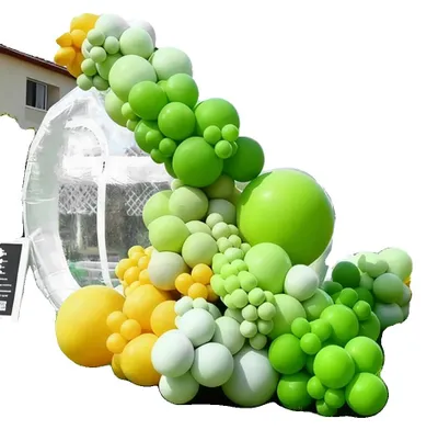 Obrázek produktu pro Fukovací stan, průhledný design, ideální na večírky a akce, průměr 2,5 m, ventilátor