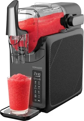 Produktbild von Tomado Tomado - Slush-Maschine - 5 in 1 Slush - 2 Liter - Bis zu 12 Stunden gefrorene Getränke - Touch Control - TSM2002B - Schwarz