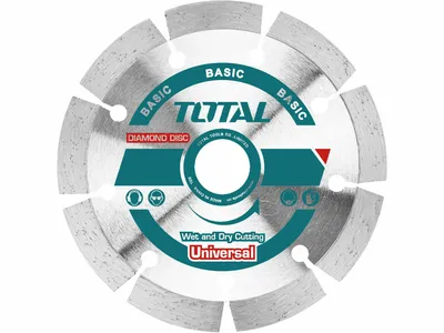 Produktbild von Diamanttrennscheibe Total TAC2111153 Diamanttrennscheibe, segmentiert, Trocken- und Nassschnitt, 115x22,2mm