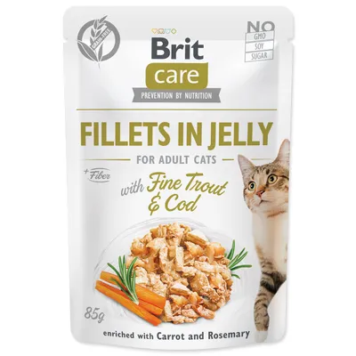 Obrázek produktu pro Cat Fillets in Jelly with Trout&Cod 85g