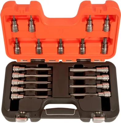 Produktbild von Bahco 1/2 Steckschlüssel-Satz mit TX-Bits - 18-tlg.