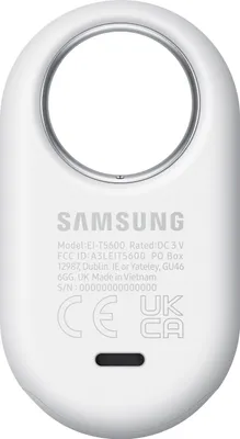 Image de Tracker Bluetooth Samsung Galaxy SmartTag2, vue boussole, recherche à proximité, avec jusqu'à 500 jours d'autonomie, résistant à l'eau, blanc (1 pièce)