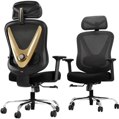 Obrázek produktu pro Ergonomická kancelářská židle - Ergonomická židle do kanceláře - Kancelářská židle s prodyšnou síťovinou - Pracovní židle - Herní židle