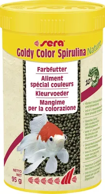 Produktbild von Sera Fischfutter goldy color spirulina 250 ml
