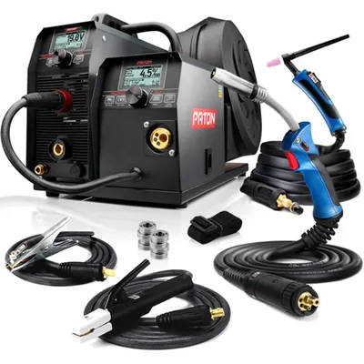 Produktbild von PATON MultiPRO350-15-4-400V MIG MAG Schweißgerät 3-in-1 – Automatik Schweißgerät mit 350 Ampere für MIG, MMA und TIG HF, EURO-Anschluss, 400V
