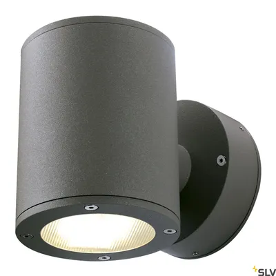 Image de SLV Sitra Up &amp; Down 230365 Outdoor wall light Energy-saving bulb GX53 18 W Anthracite