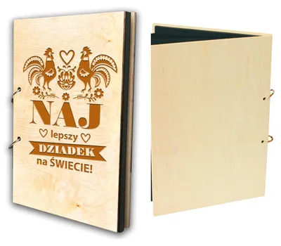 Produktbild von PROPAGANDA Holzalbum Gravur Geschenk für Oma Opa