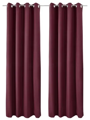 Produktbild von Beautissu 2er Set Thermovorhang Gardine Bordeaux Amelie TO, 140x245cm