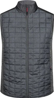 Produktbild von Weste im stylischen Materialmix grey-melange/anthracite-melange, Gr. L
