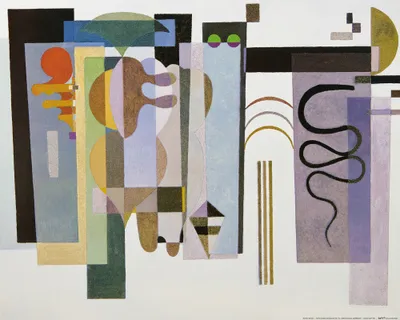 Zdjęcie produktu dla Obraz z nadrukiem Wassily'ego Kandinsky'ego - Dwie zielone kropki, 1935 (40 x 50 cm)