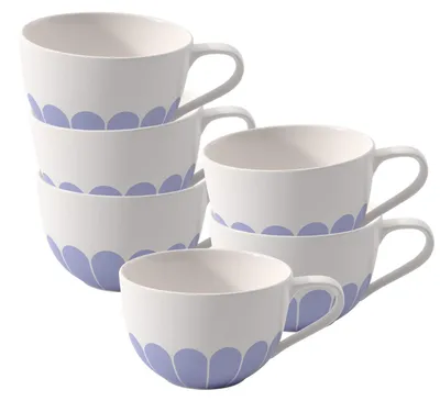 Produktbild von Villeroy & Boch Fleur Couleur Cappuccinotasse 300 ml 6er Set - Bleu