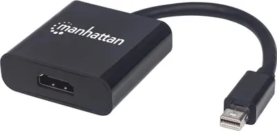 Produktbild von MANHATTAN Aktiver Mini-DisplayPort auf HDMI-Adapter schwarz