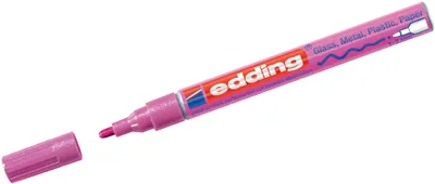 Produktbild von Glanzlack-Marker edding 751 pink-metallic Packung mit 10 Stück