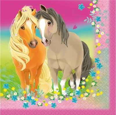 Produktbild von 20 Servietten Pretty Pony 33cm