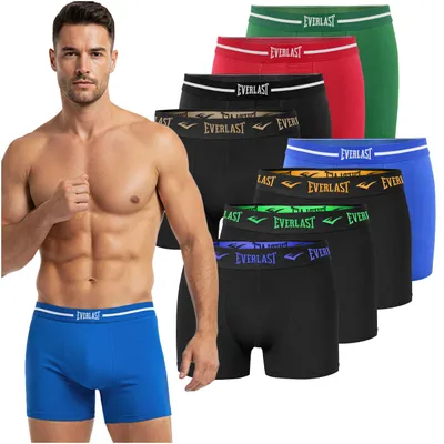 Immagine prodotto di Everlast 8Ks Boxer da uomo in cotone, intimo da uomo, taglia XL