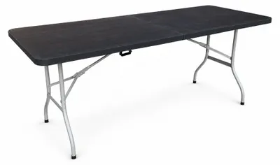 Produktbild von Aga Garten Klapptisch 180x74x74 cm Schwarz