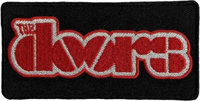Immagine prodotto di The Doors - Logo - Toppa da stirare, tessuto RO10105 (Taglia unica) (Nero/Rosso)