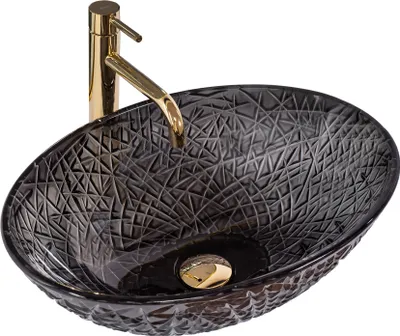 Produktbild von Rea Aufsatzwaschbecken FROST BLACK