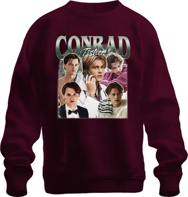 Produktbild von Conrad Fisher 90s Bootleg Summer I Turned Pretty Uni Sweatshirt Pullover, Burgundy, XL
