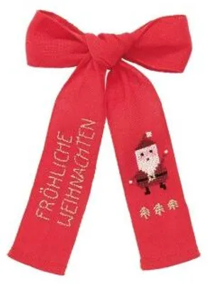 Produktbild von Stickpackung, Gezählter Kreuzstich, Schleife Nikolaus, 4x71cm