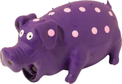 Produktbild von Quietschspielzeug für Haustiere, Cartoon-Schweineform, Kauspielzeug für Hunde, langlebig, langlebig, bissfest, Soundspielzeug für Hunde, Heimtierbedarf