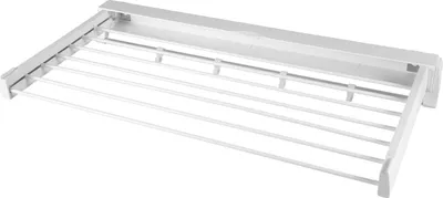 Image de Porte-vêtements mural, design extensible, blanc