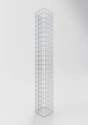 Immagine prodotto di Colonna di gabbioni quadrata 32 cm x 32 cm, 230 cm di altezza, MW 5 cm x 10 cm
