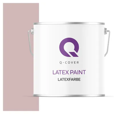 Produktbild von Latexfarbe 5 L Puderrosa Innenfarbe Wandfarbe Deckenfarbe Klasse 3 Mattfarbe Scheuerfest Hohe Deckkraft