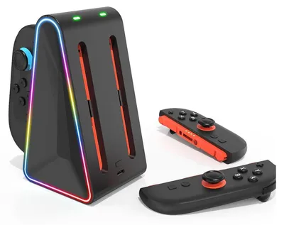 Produktbild von Für Nintendo Switch 2 4 in 1 Controller Ladestation LED Aufbewahrungsstation