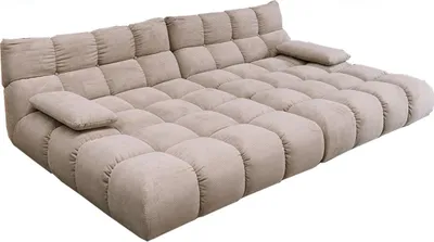 Produktbild von KAWOLA Big Sofa VIVIEN Feincord beige