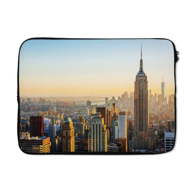 Produktbild von MuchoWow® Laptop Hülle 13 Zoll New York aus der Vogelperspektive Laptoptasche - Laptophülle - Sleeve - Rundumschutz