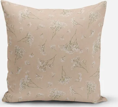 Produktbild von SCHÖNER LEBEN. Kissenhülle Florist Elegant Schleierkraut natur weiß Größe 60x60cm (HxB) 60x60cm (HxB) Größe