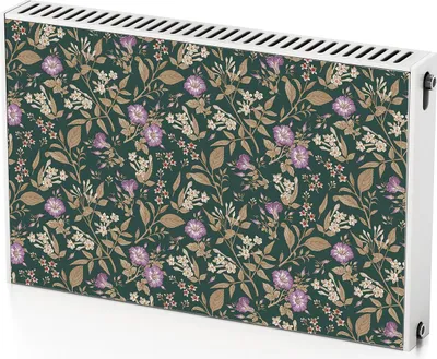 Produktbild von Blumen – Magnetische Heizkörperabdeckung – 90x60 cm – Magnet Heizkörperabdeckung – 3D Würfel – Heizkörperverkleidung – Magnetische Wandverkleidung – Wetterfest