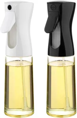 Obrázok produktu pre Filtry na kuchynský olej, balenie po 2 ks, priehľadné filtre na ocot na grilovanie, šaláty, BBQ, fritézu, pečenie (200 ml)