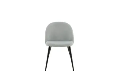 Produktbild von Venture Home Stuhl Velvet Hellgrau 2er-Pack