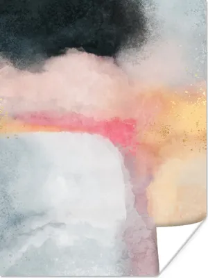 Produktbild von MuchoWow® Poster Malerei - Abstrakt - Design 120x160 cm - Wandbilder