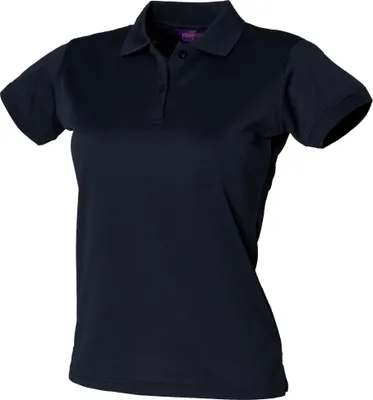 Produktbild von Henbury Damen Coolplus® Polo-Shirt / Polohemd, RW636 (S) (Marineblau)