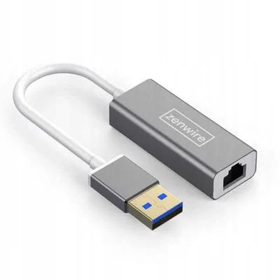 Produktbild von Adapter USB 3.0 Ethernet Zenwire RJ45 GIGABIT 1000 Mbps LAN A