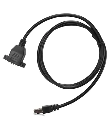 Obrázek produktu pro Ethernetový kabel RJ45 Cat6, délka 1 metr, samec–samice, LAN kabel s upevňovací základnou s otvorem pro šroub