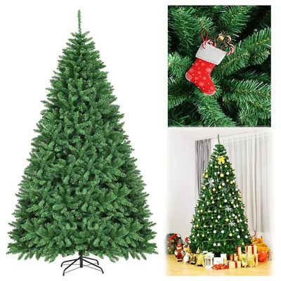 Imagen del producto de Árbol de Navidad artificial, 270 cm, color verde. Fabricado en PVC, con base metálica