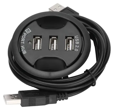 Obrázok produktu pre JK38h USB2.0 HUB AllInOne 3 porty Stolný okrúhly tvar Bez externého napájania Dokovacia stanica